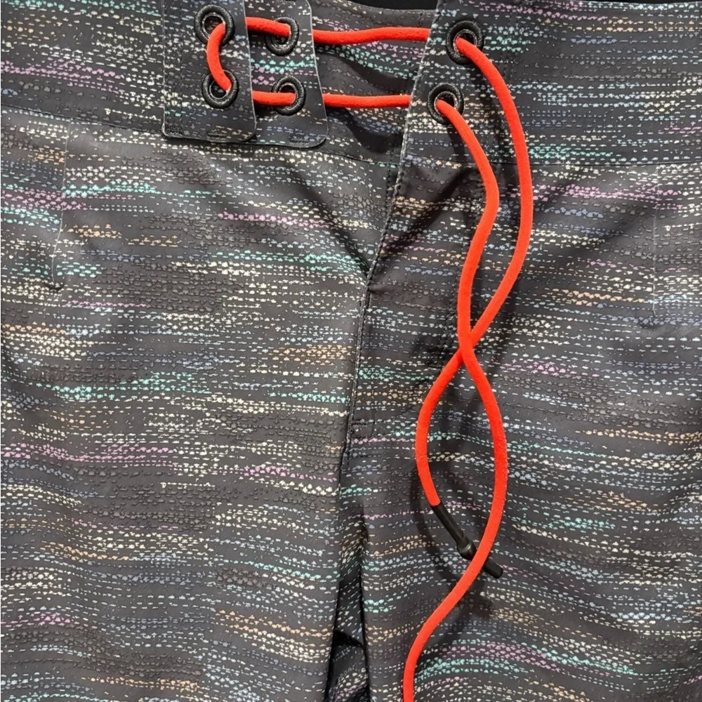 Lululemon Men's Swim Board Shorts with Red Accents Size 30